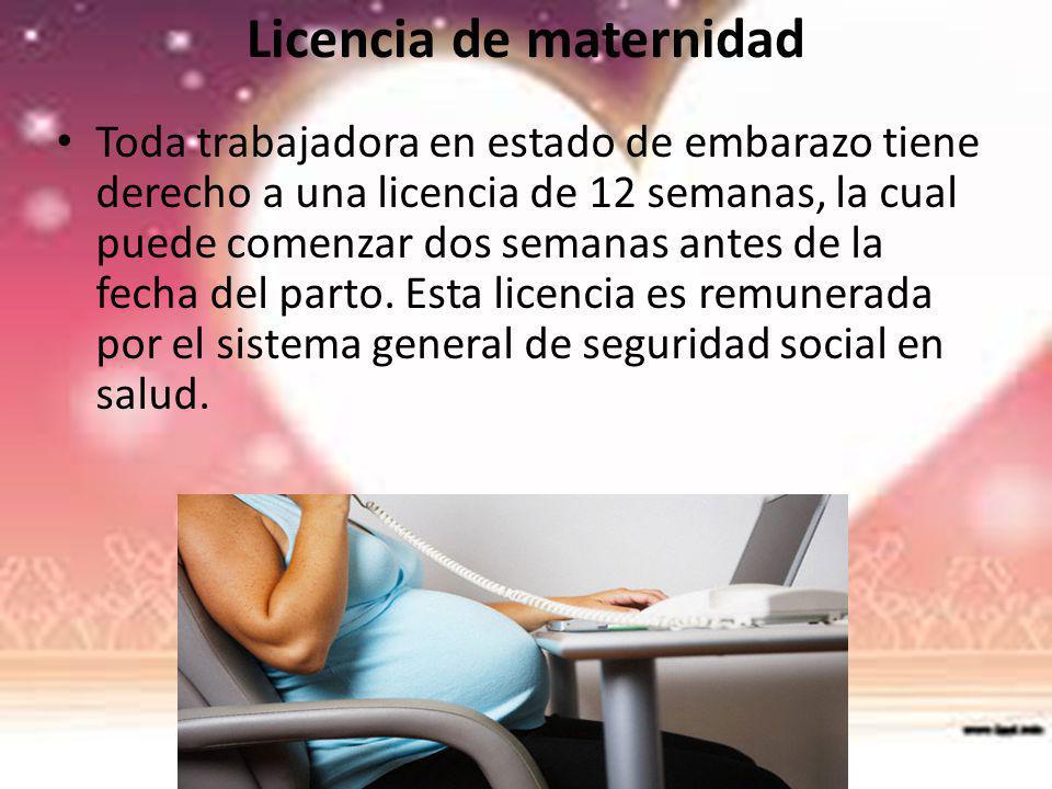 Licencia de maternidad