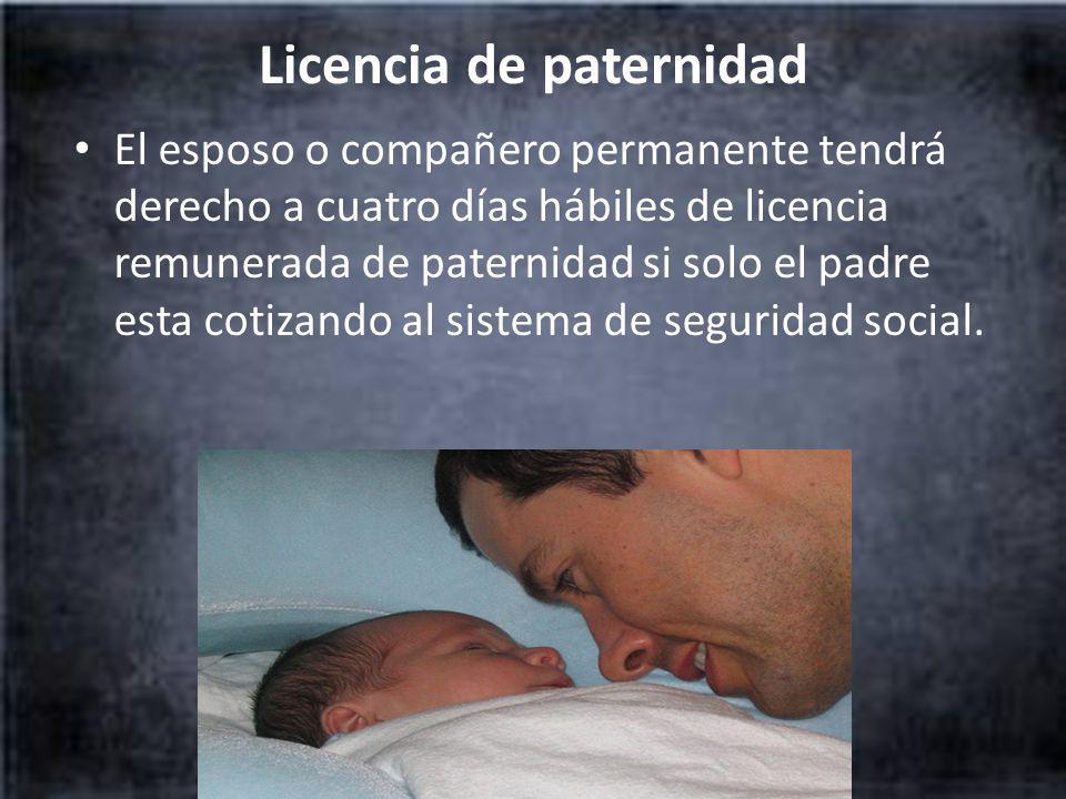 Licencia de paternidad