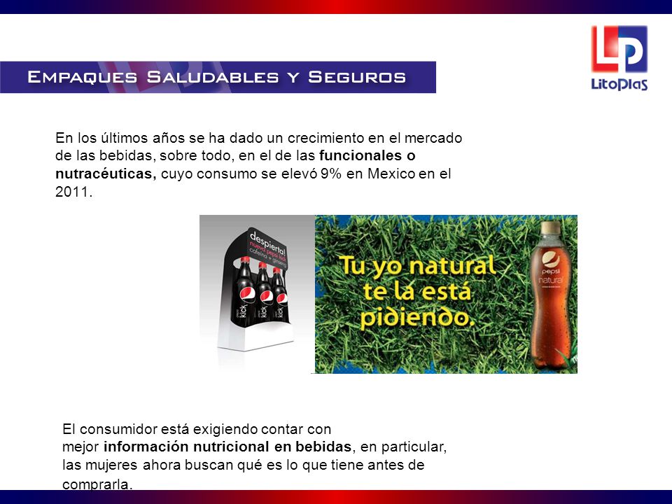 En los últimos años se ha dado un crecimiento en el mercado de las bebidas, sobre todo, en el de las funcionales o nutracéuticas, cuyo consumo se elevó 9% en Mexico en el 2011.