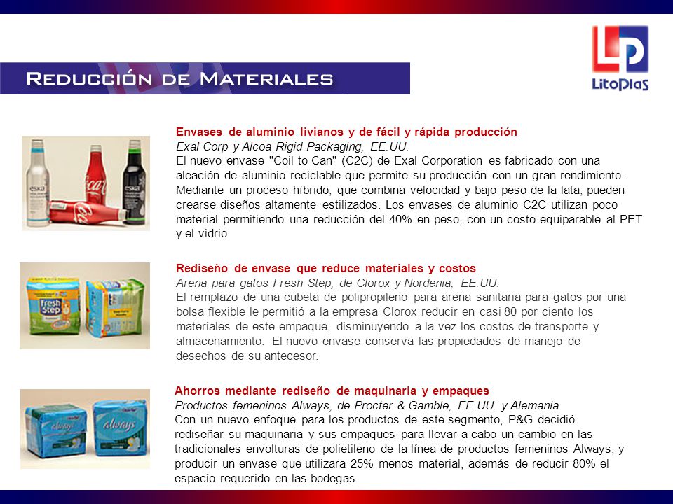 Envases de aluminio livianos y de fácil y rápida producción