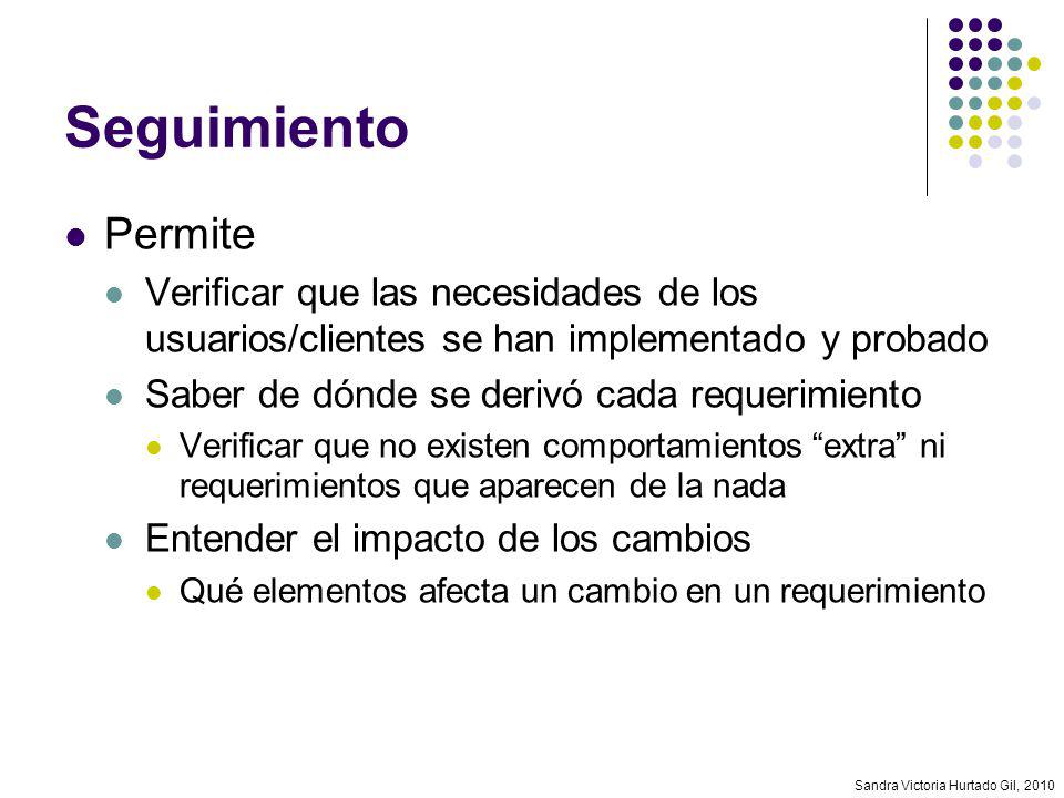 Seguimiento Permite. Verificar que las necesidades de los usuarios/clientes se han implementado y probado.