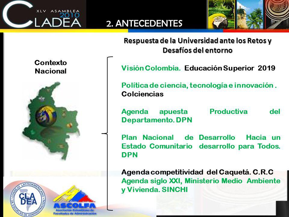 Respuesta de la Universidad ante los Retos y Desafíos del entorno