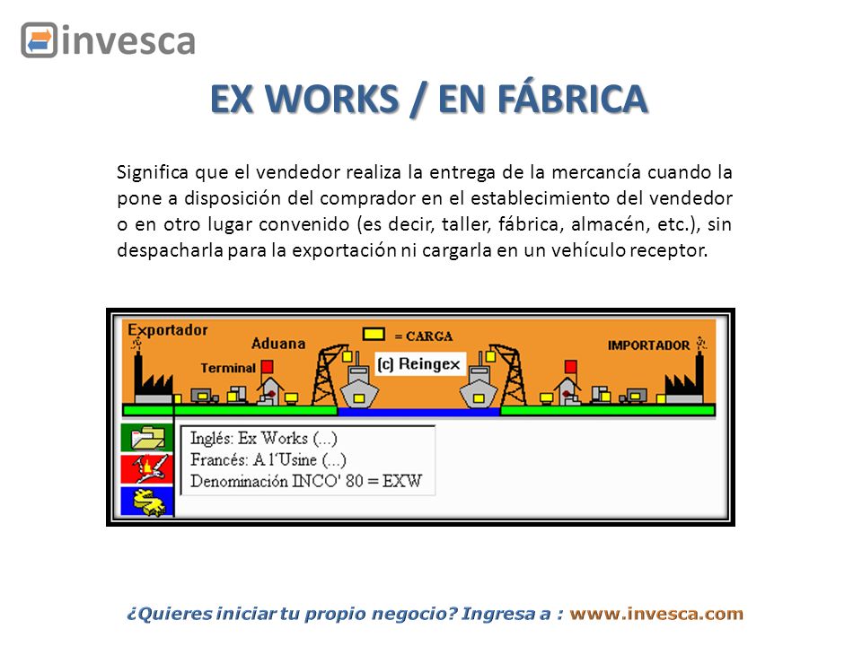 EX WORKS / EN FÁBRICA