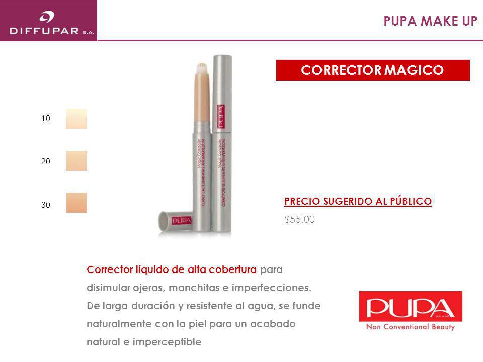 PUPA MAKE UP CORRECTOR MAGICO PRECIO SUGERIDO AL PÚBLICO $55.00