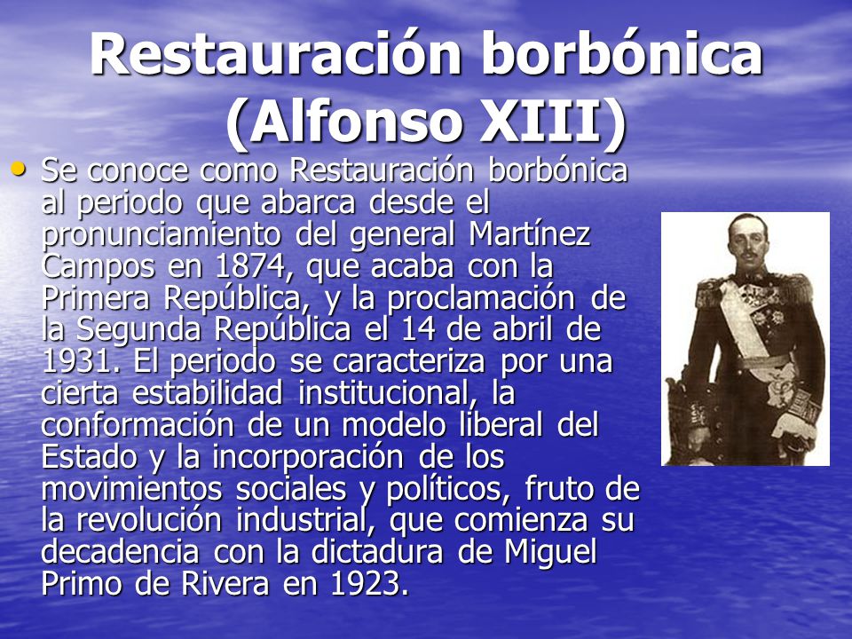Restauración borbónica (Alfonso XIII)