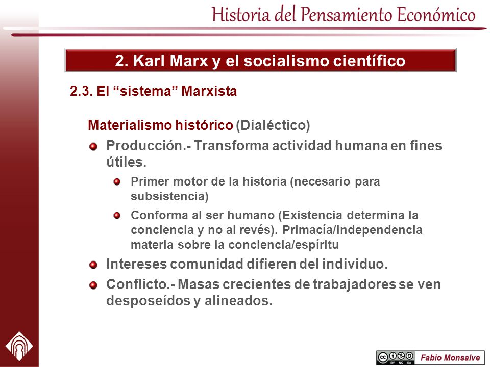 2. Karl Marx y el socialismo científico