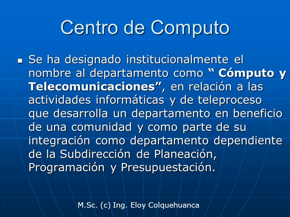 Centro de Computo