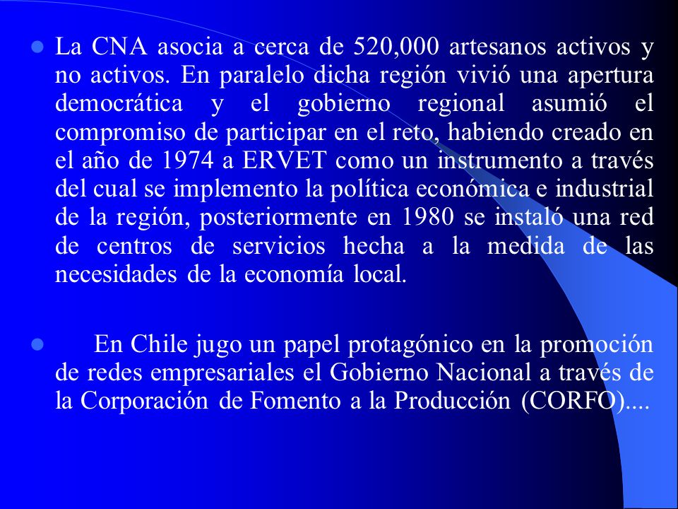La CNA asocia a cerca de 520,000 artesanos activos y no activos