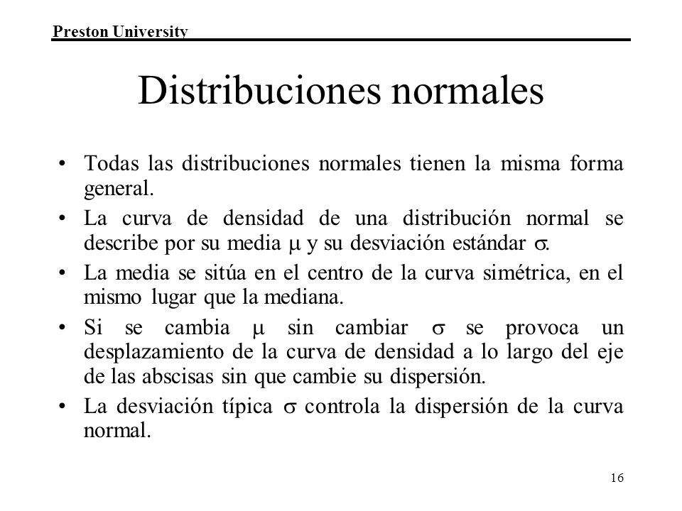 Distribuciones normales