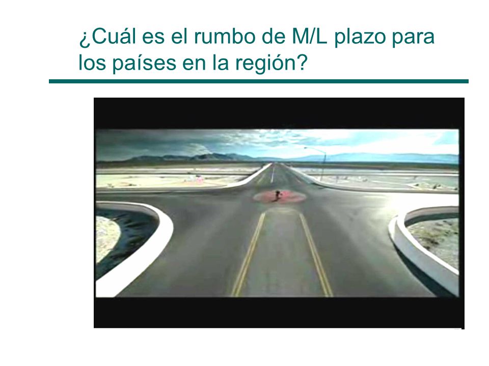 ¿Cuál es el rumbo de M/L plazo para los países en la región
