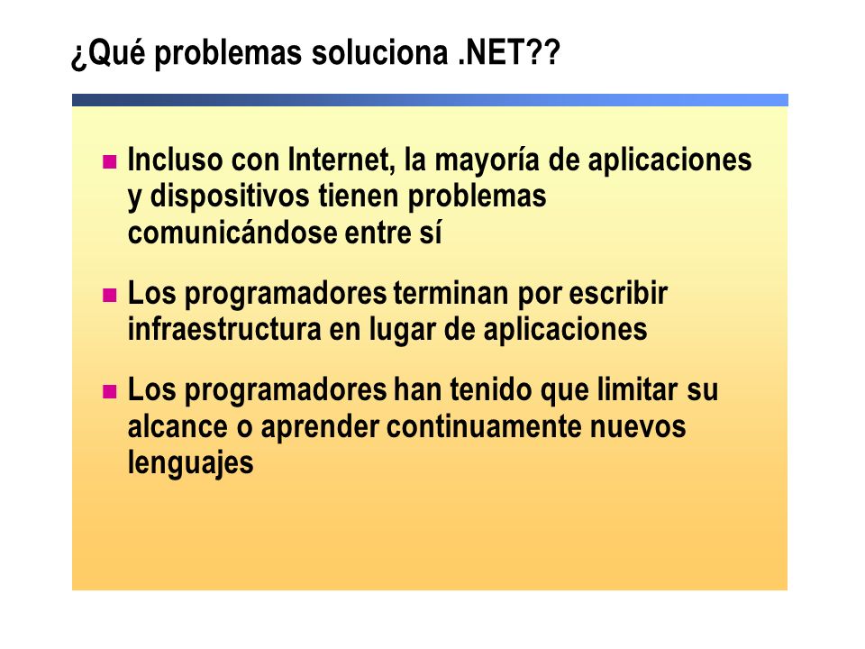 ¿Qué problemas soluciona .NET