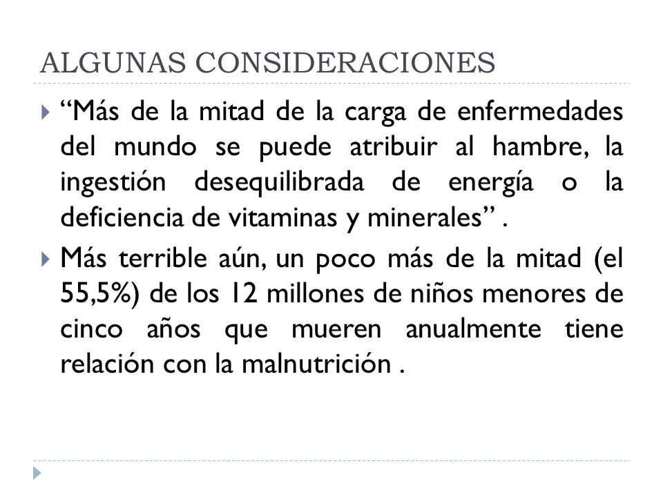 ALGUNAS CONSIDERACIONES
