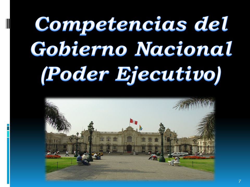 Competencias del Gobierno Nacional (Poder Ejecutivo)