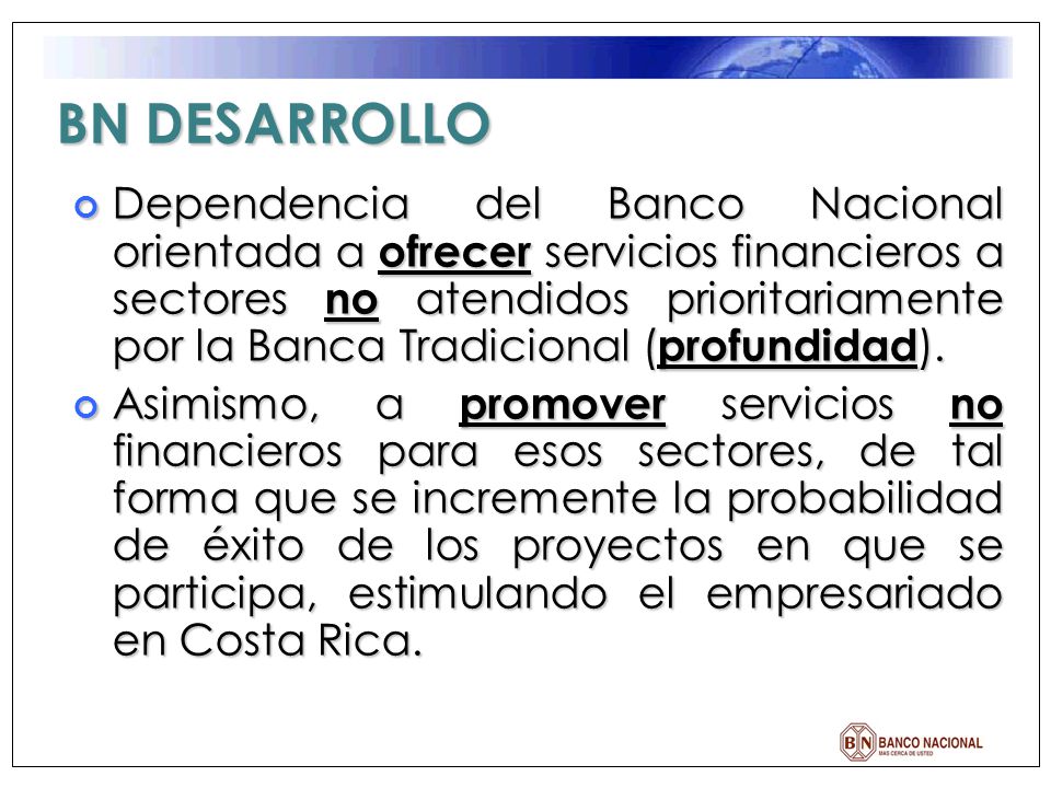 BN DESARROLLO