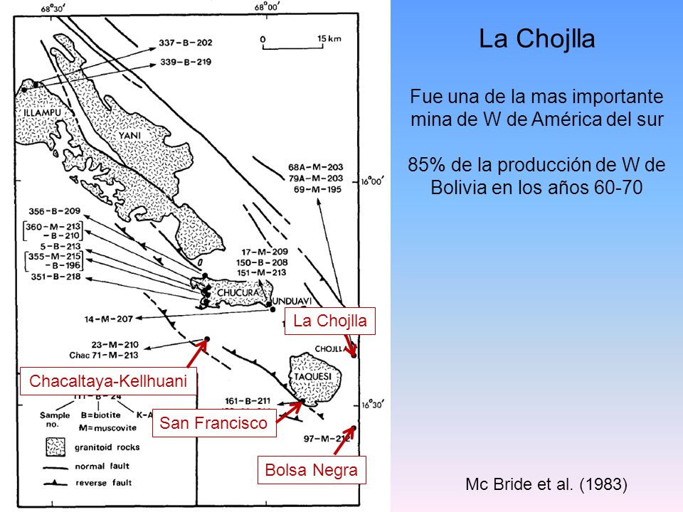 La Chojlla Fue una de la mas importante mina de W de América del sur