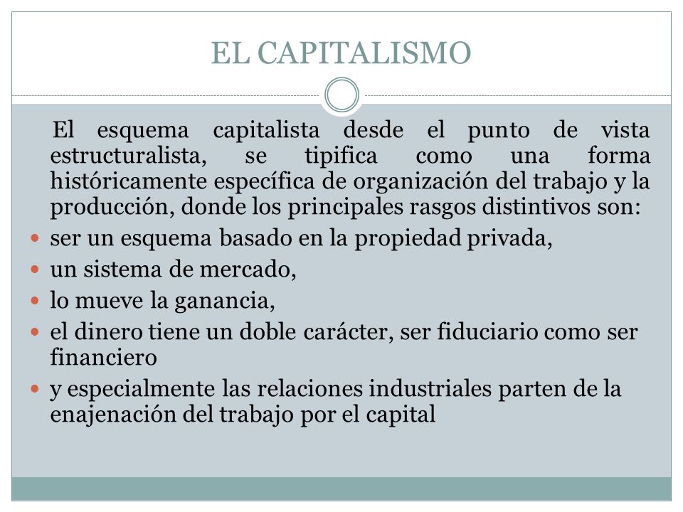 EL CAPITALISMO