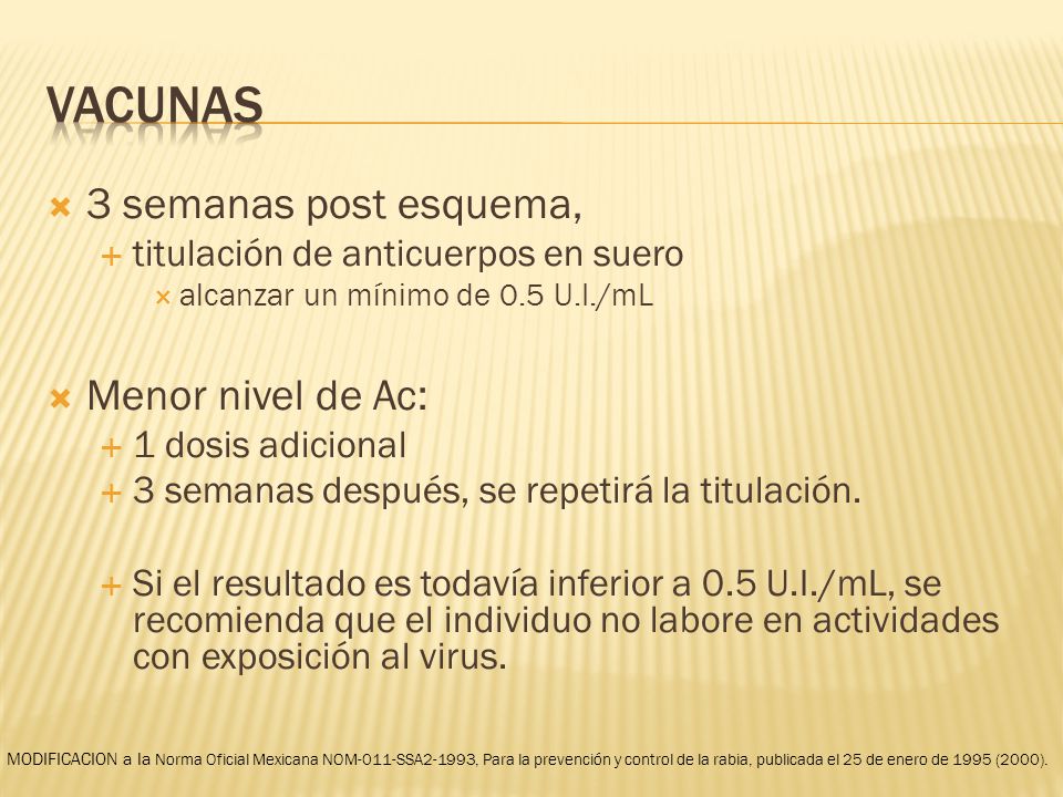 vacunas 3 semanas post esquema, Menor nivel de Ac: