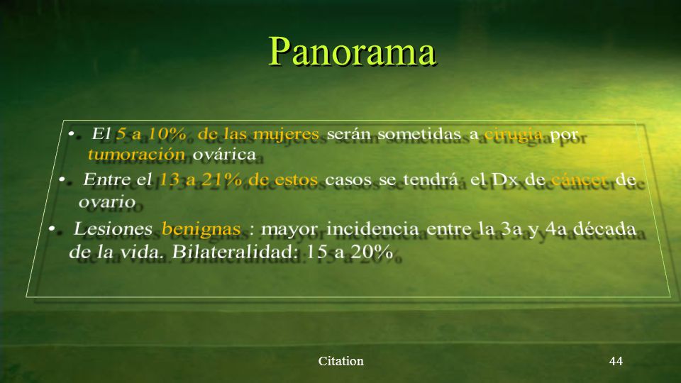 Panorama El 5 a 10% de las mujeres serán sometidas a cirugía por tumoración ovárica.