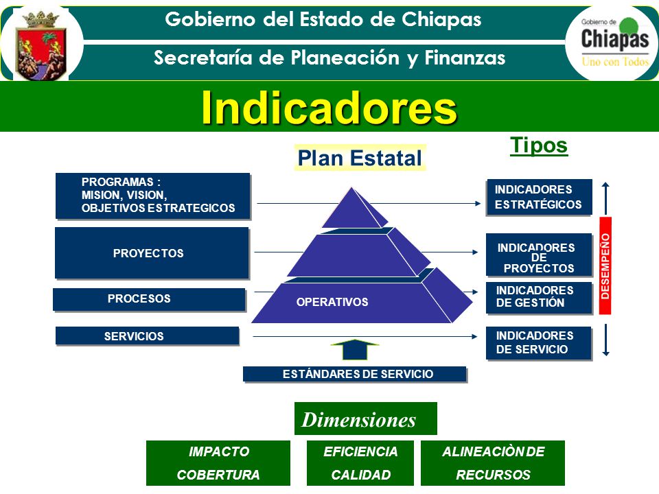 Indicadores Tipos Plan Estatal Dimensiones IMPACTO COBERTURA