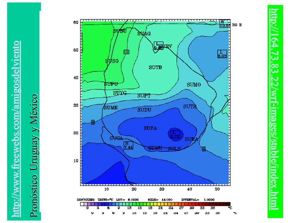Pronóstico Uruguay y México.