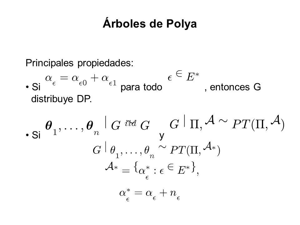 µ ; : j G » G j ¦ ; A » P T ( ) Árboles de Polya ® = + ² 2 E G j µ ; :