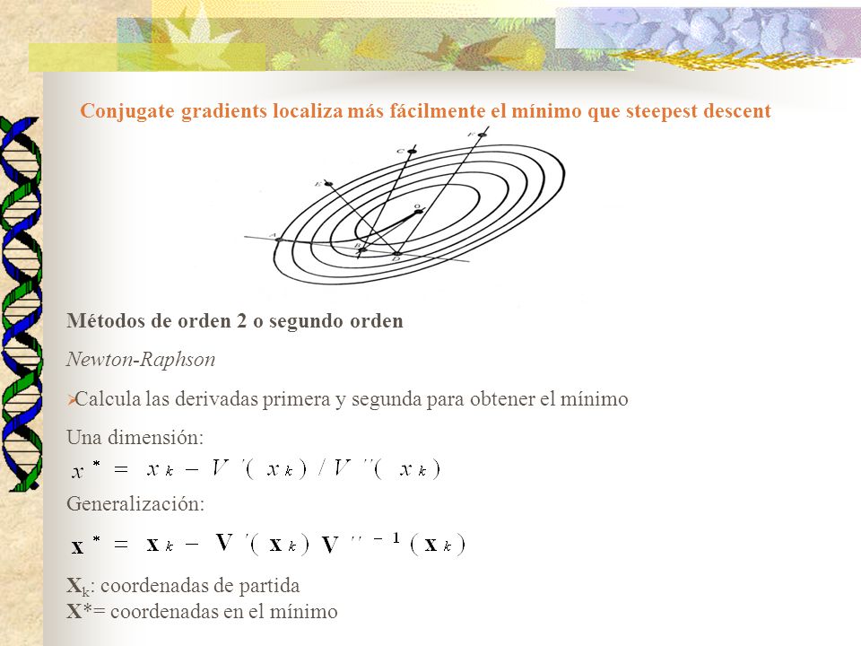 Métodos de orden 2 o segundo orden Newton-Raphson