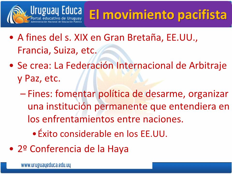 El movimiento pacifista