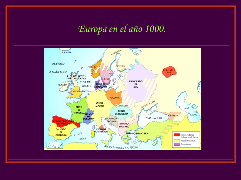 Europa en el año 1000.
