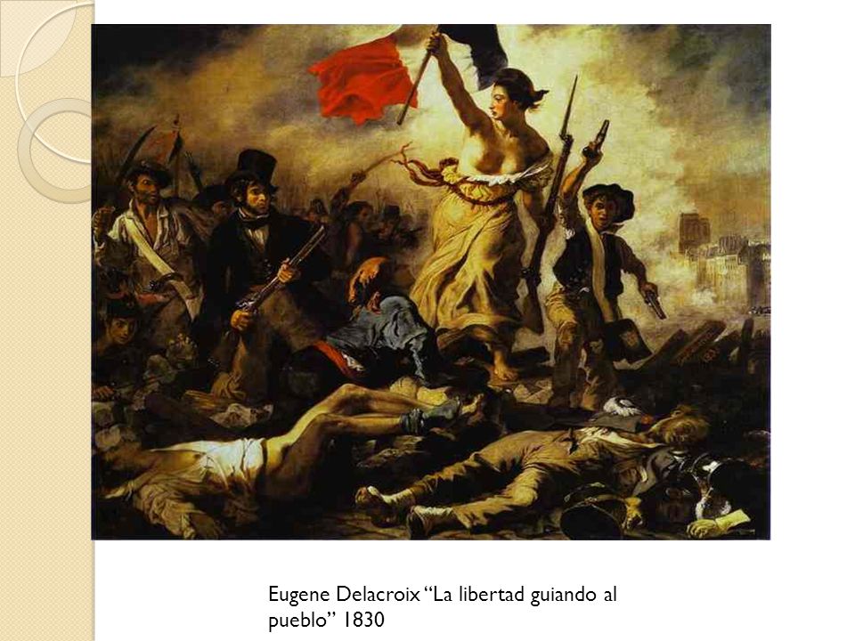 Eugene Delacroix La libertad guiando al pueblo 1830
