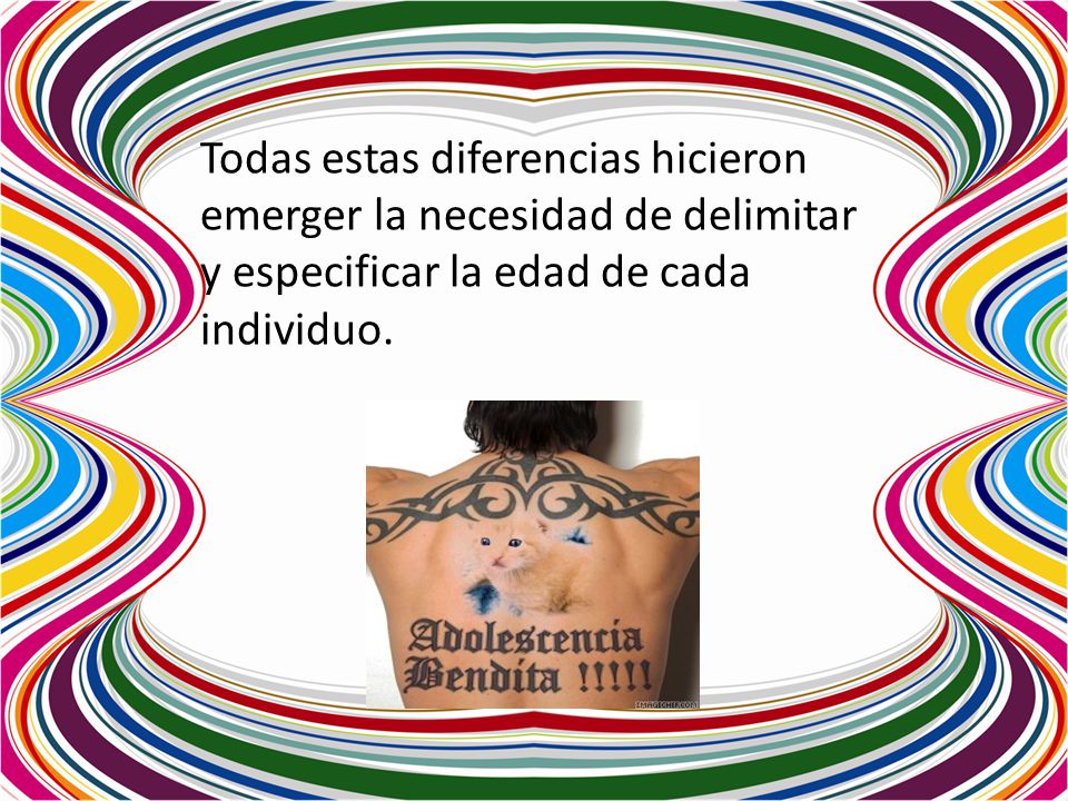 Todas estas diferencias hicieron emerger la necesidad de delimitar y especificar la edad de cada individuo.