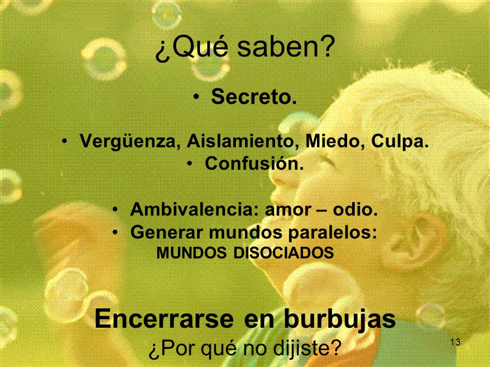 ¿Qué saben Encerrarse en burbujas Secreto. ¿Por qué no dijiste