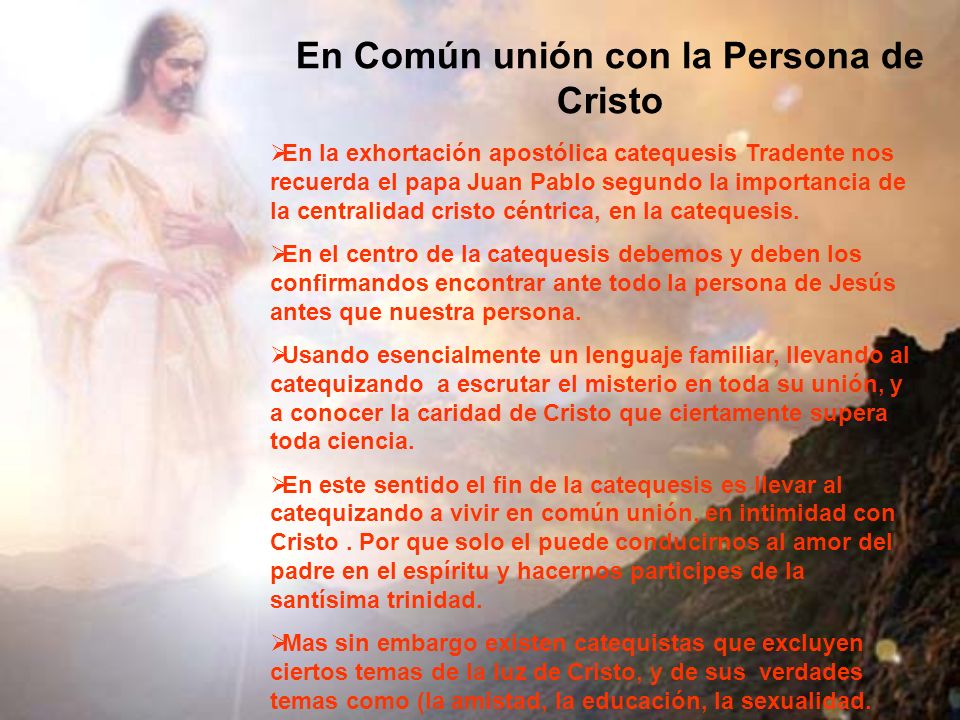 En Común unión con la Persona de Cristo