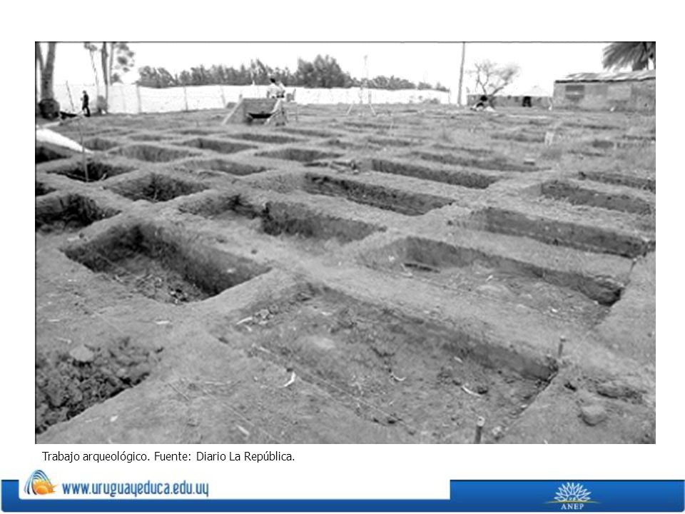 Trabajo arqueológico. Fuente: Diario La República.