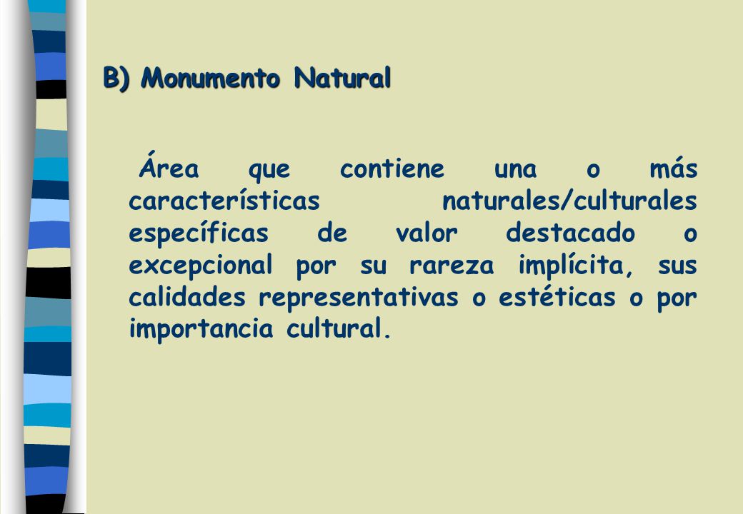 B) Monumento Natural