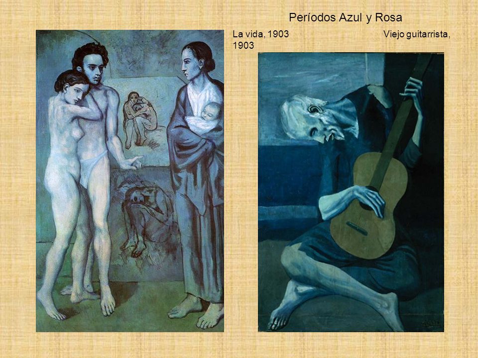 Períodos Azul y Rosa La vida, 1903 Viejo guitarrista, 1903
