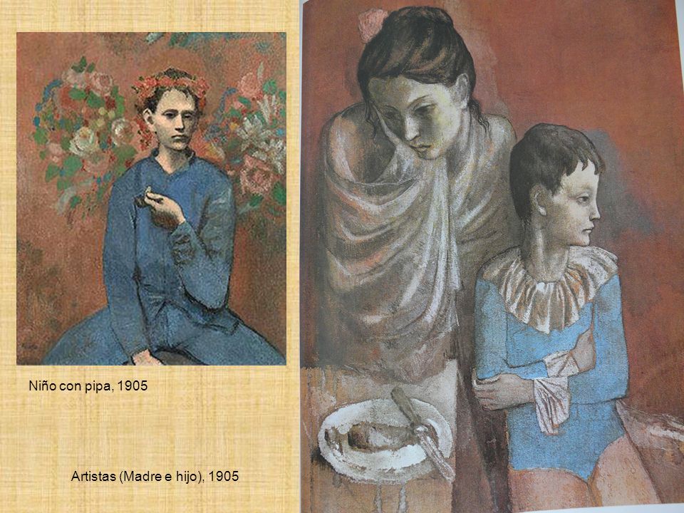 Niño con pipa, 1905 Artistas (Madre e hijo), 1905