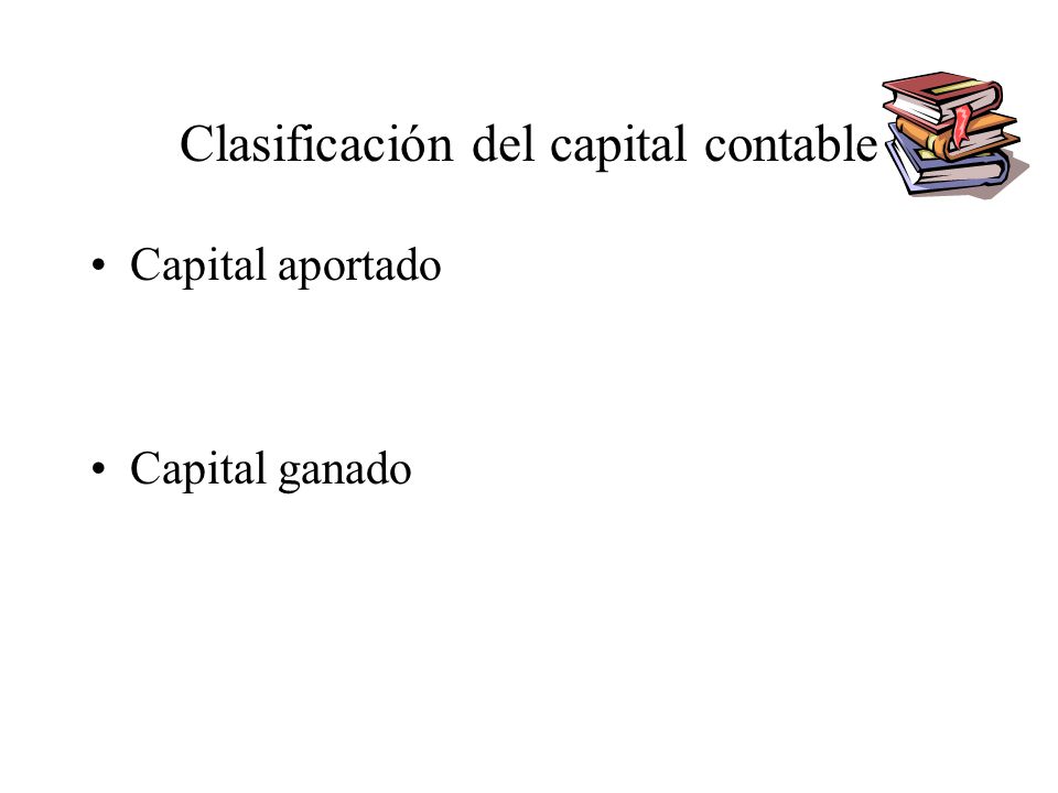 Clasificación del capital contable