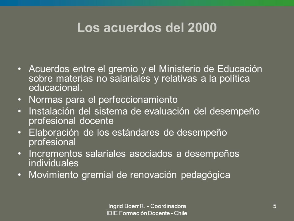 Ingrid Boerr R. - Coordinadora IDIE Formación Docente - Chile