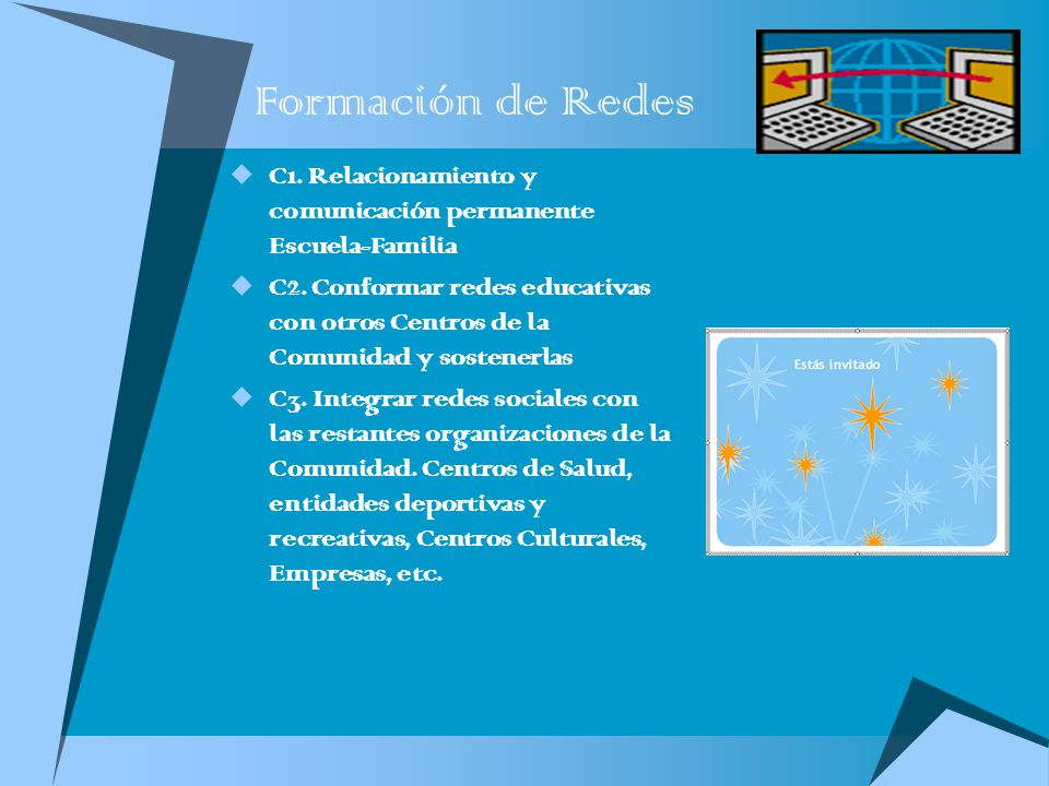 Formación de Redes C1. Relacionamiento y comunicación permanente Escuela-Familia.