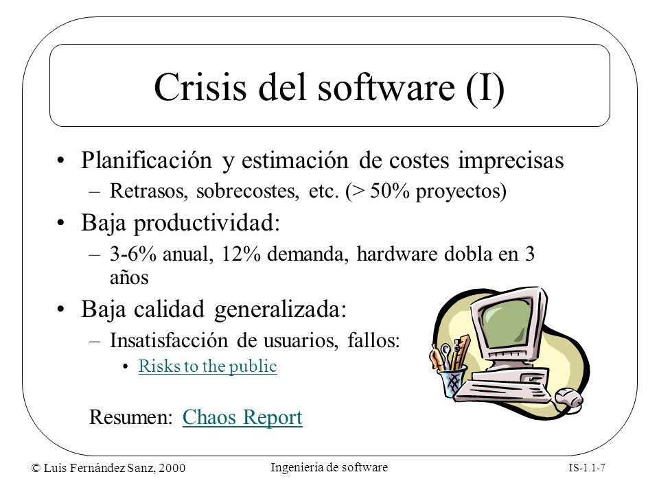 Crisis del software (I)