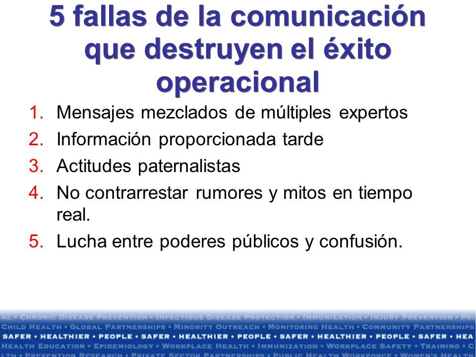 5 fallas de la comunicación que destruyen el éxito operacional