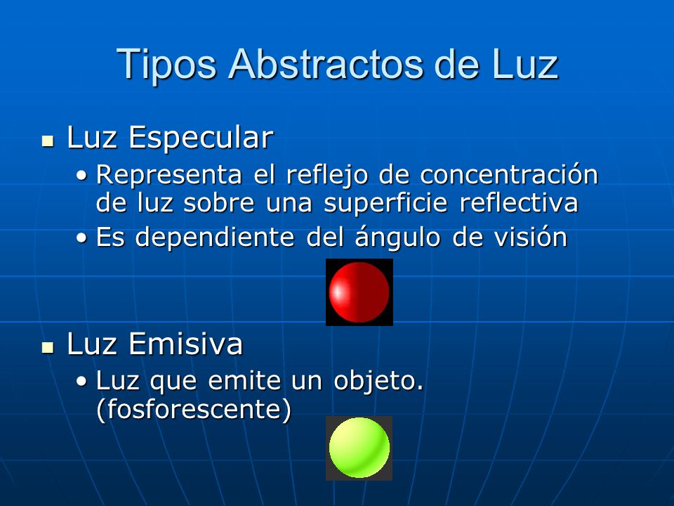 Tipos Abstractos de Luz