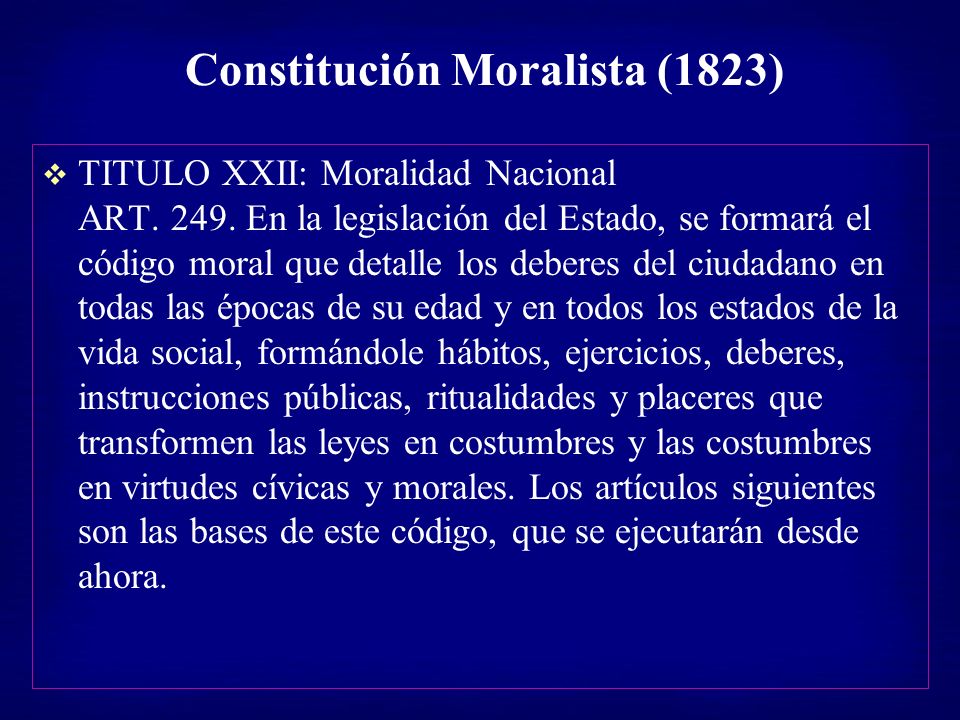 Constitución Moralista (1823)