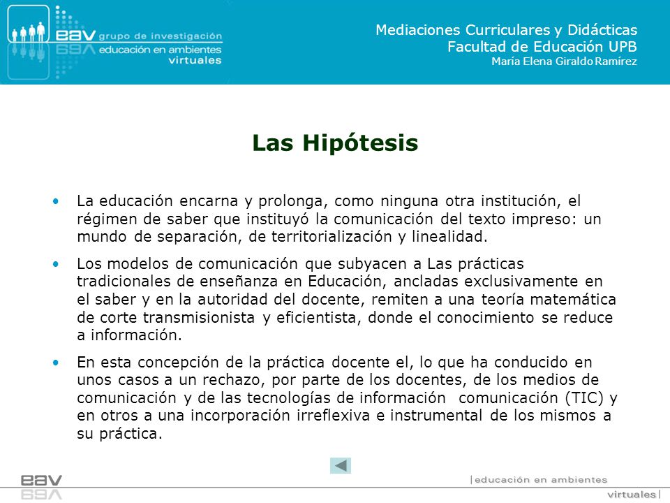 Mediaciones Curriculares y Didácticas Facultad de Educación UPB María Elena Giraldo Ramírez