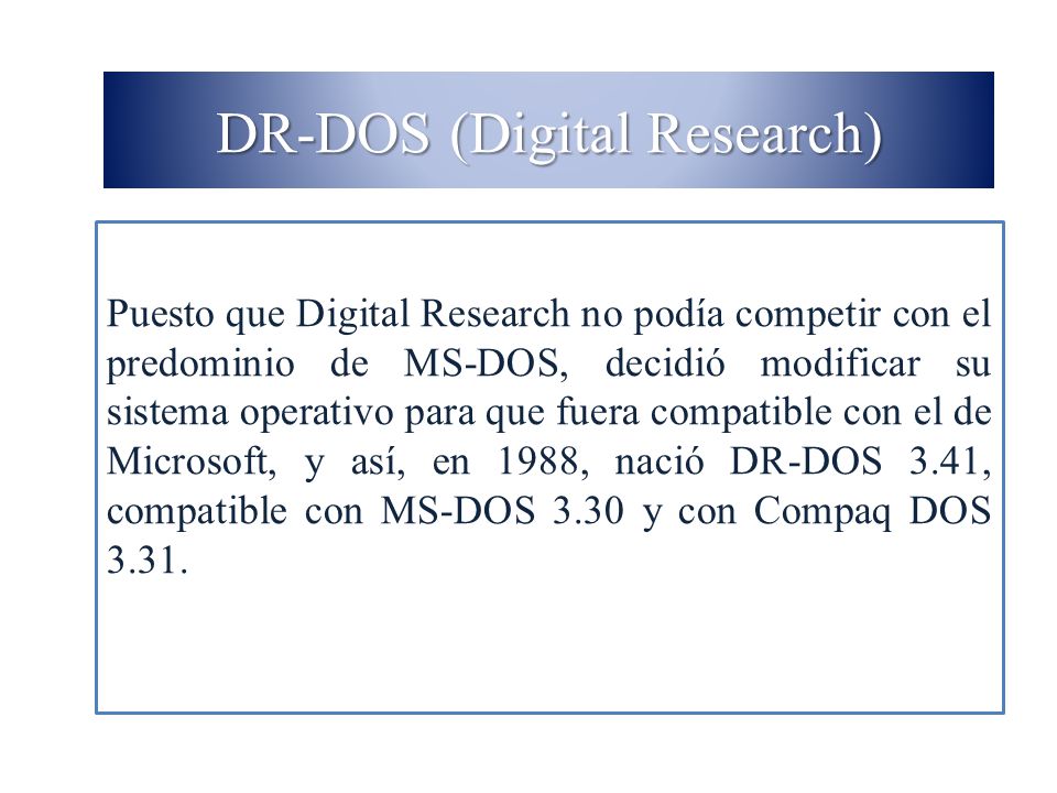 DR-DOS (Digital Research)