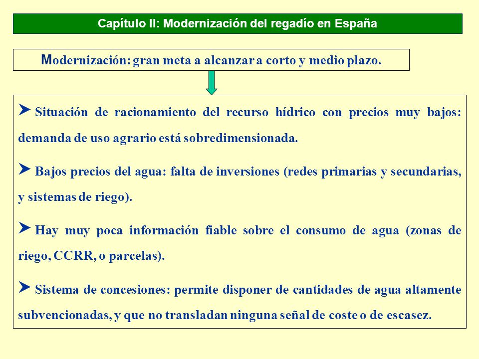 Modernización: gran meta a alcanzar a corto y medio plazo.