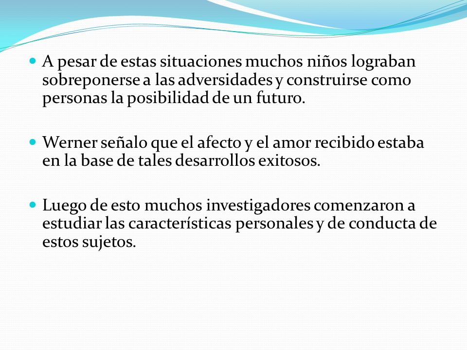 A pesar de estas situaciones muchos niños lograban sobreponerse a las adversidades y construirse como personas la posibilidad de un futuro.