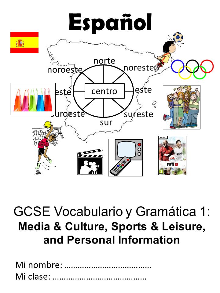 Español norte. noreste. centro. sur. este. sureste. suroeste. oeste. noroeste.