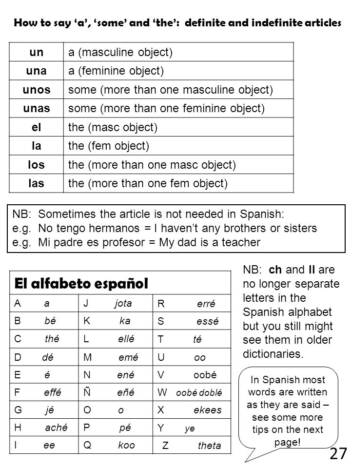 How to say ‘a’, ‘some’ and ‘the’: definite and indefinite articles