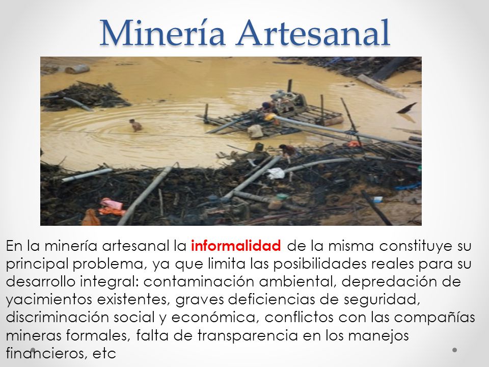 Minería Artesanal